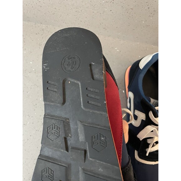 OPP 0S173168 French Navy Blue Orange Sneakers Men Size 10.5 main image 3